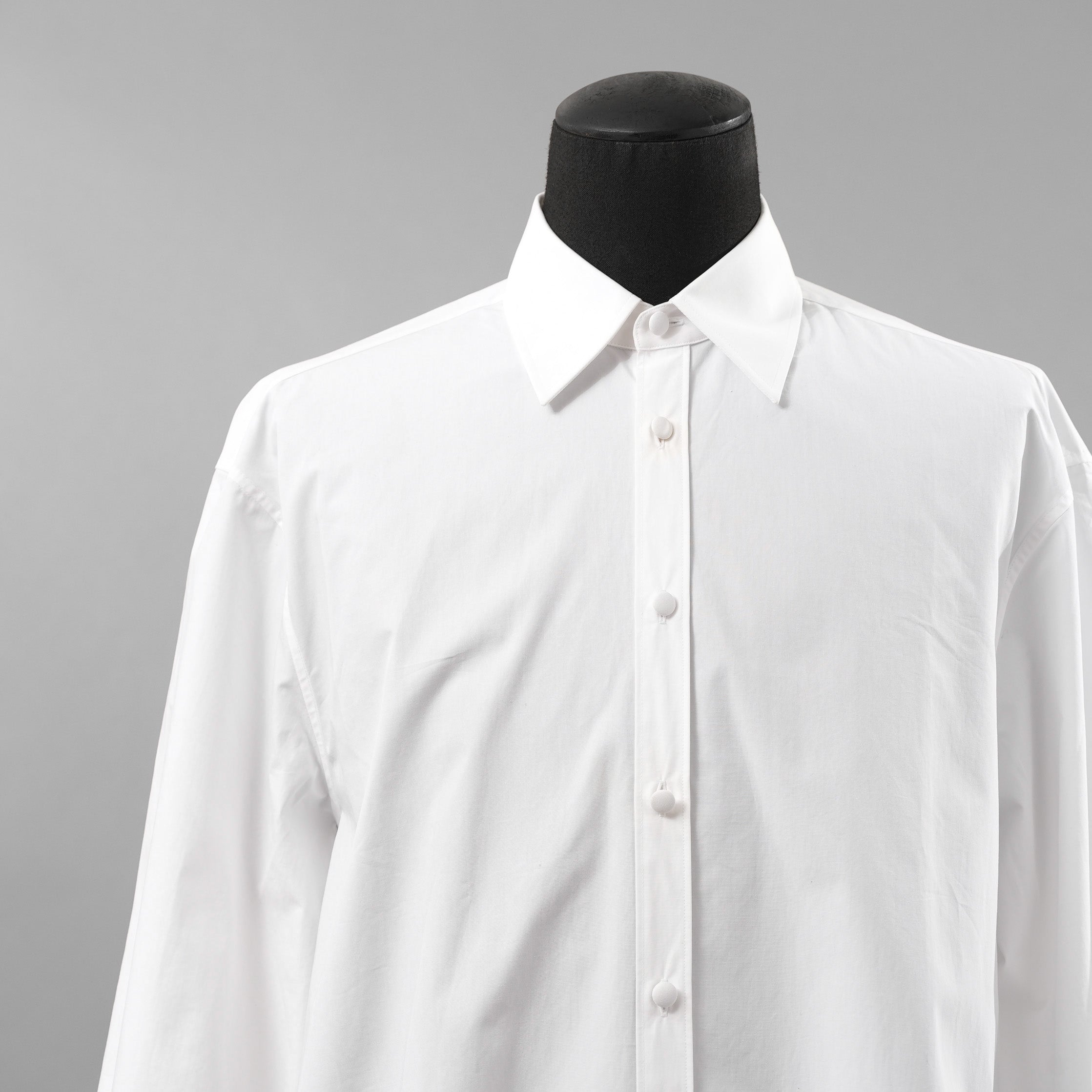 Valentino Garavani ヴァレンティノ ガラヴァーニ / 20SS ロングシャツ 長袖シャツ / TV0ABE404WW / size 38 (WHITE)