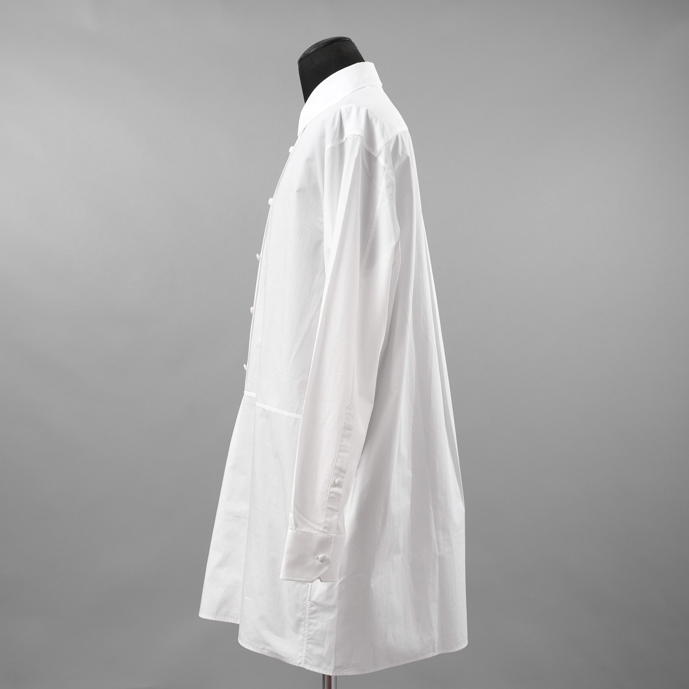 Valentino Garavani ヴァレンティノ ガラヴァーニ / 20SS ロングシャツ 長袖シャツ / TV0ABE404WW / size 38 (WHITE)