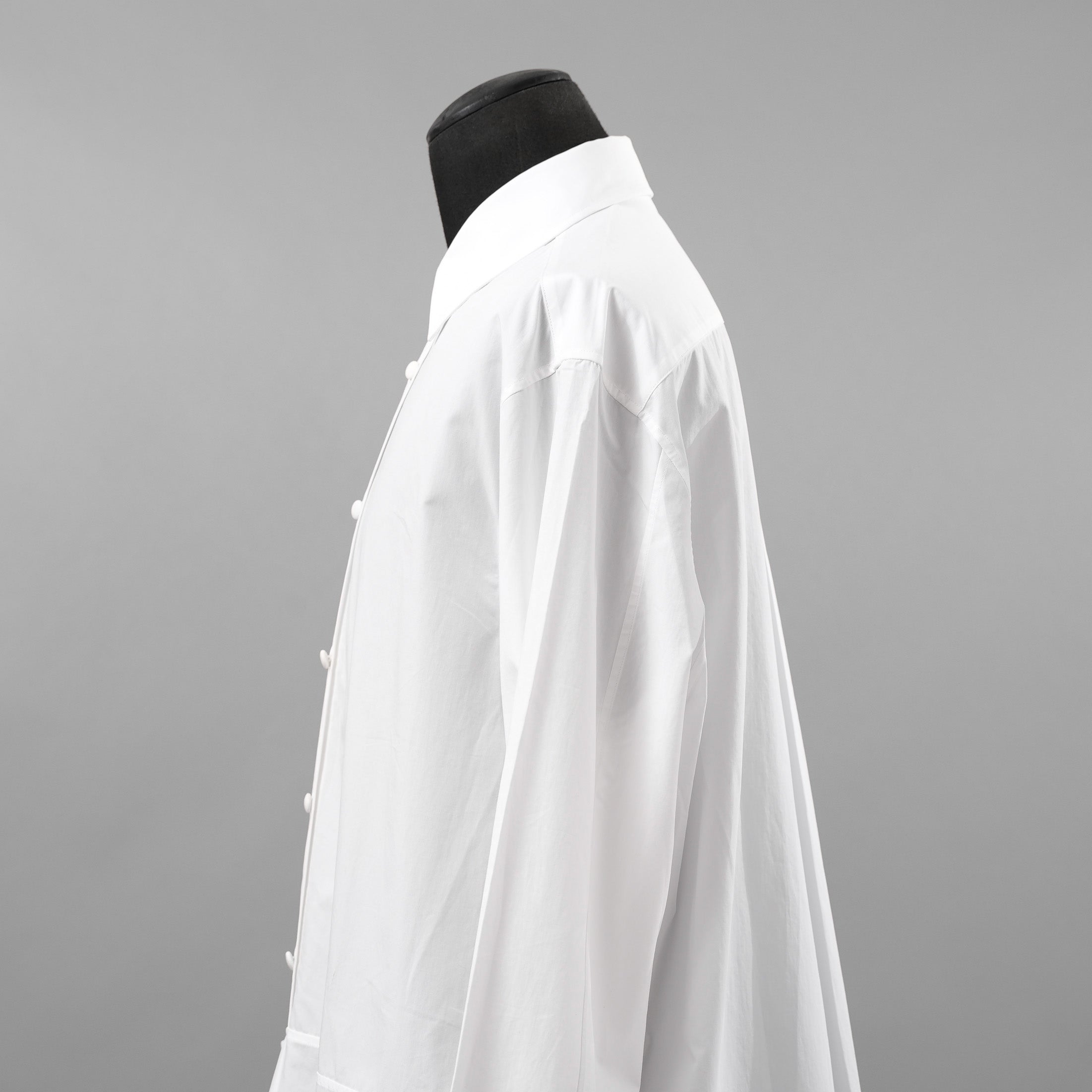 Valentino Garavani ヴァレンティノ ガラヴァーニ / 20SS ロングシャツ 長袖シャツ / TV0ABE404WW / size 38 (WHITE)
