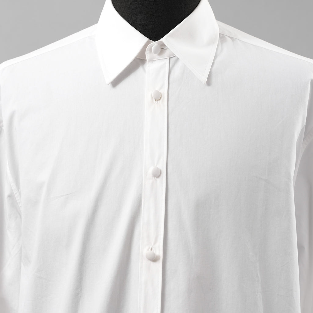 Valentino Garavani ヴァレンティノ ガラヴァーニ / 20SS ロングシャツ 長袖シャツ / TV0ABE404WW / size 38 (WHITE)