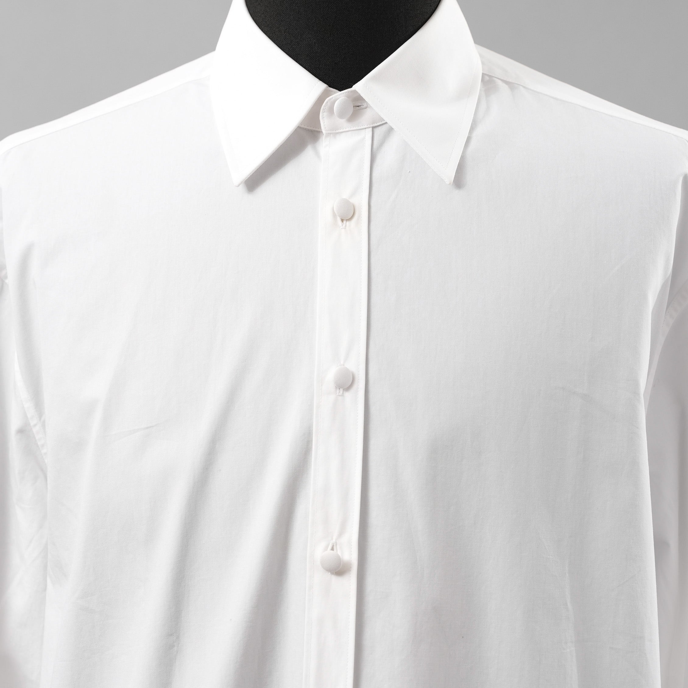 Valentino Garavani ヴァレンティノ ガラヴァーニ / 20SS ロングシャツ 長袖シャツ / TV0ABE404WW / size 38 (WHITE)