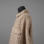 SHARE SPIRIT シェアスピリット / 美品 オーバーサイズ ツイードジャケット / FA2008 / size S (BEIGE)