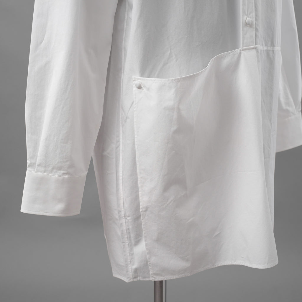 Valentino Garavani ヴァレンティノ ガラヴァーニ / 20SS ロングシャツ 長袖シャツ / TV0ABE404WW / size 38 (WHITE)