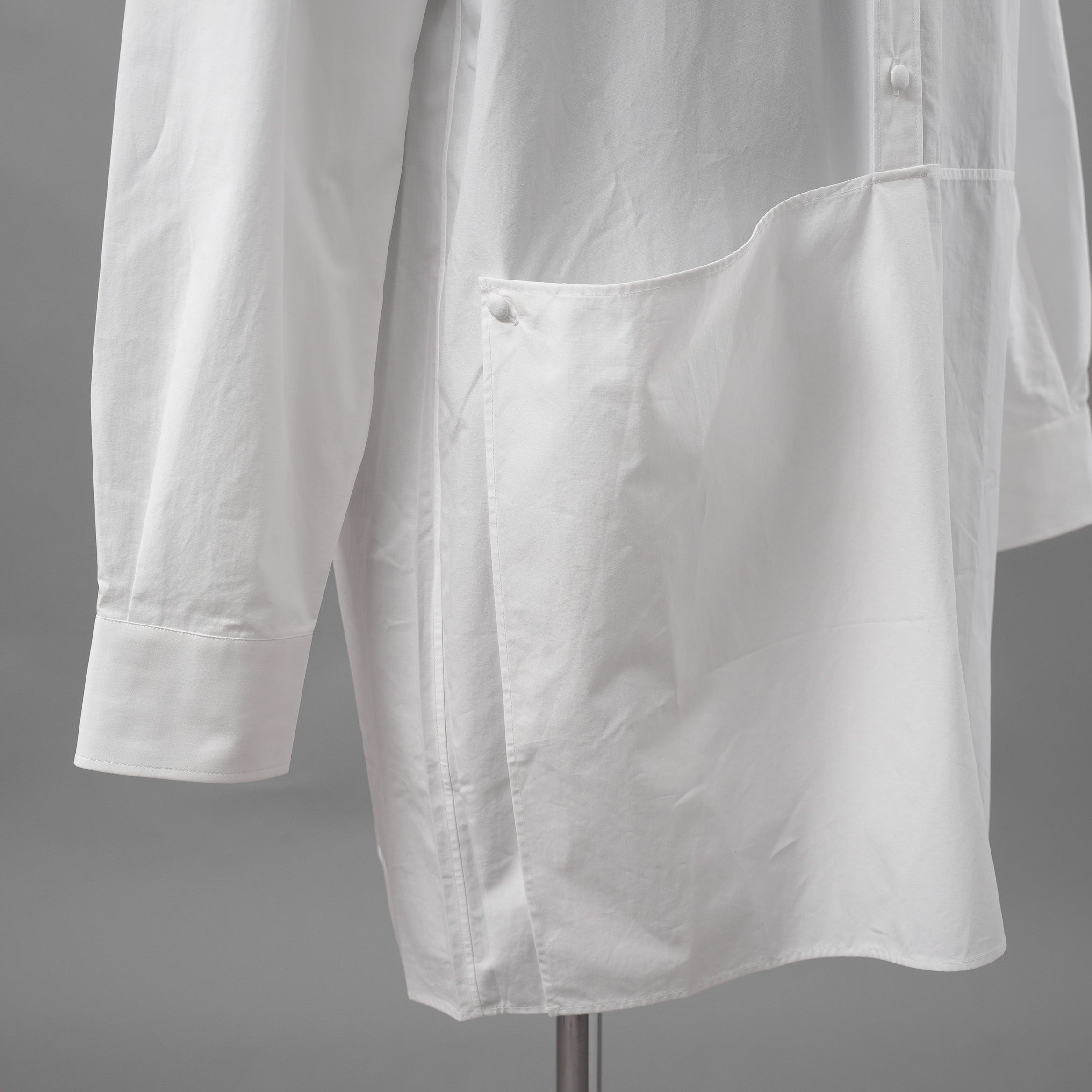Valentino Garavani ヴァレンティノ ガラヴァーニ / 20SS ロングシャツ 長袖シャツ / TV0ABE404WW / size 38 (WHITE)