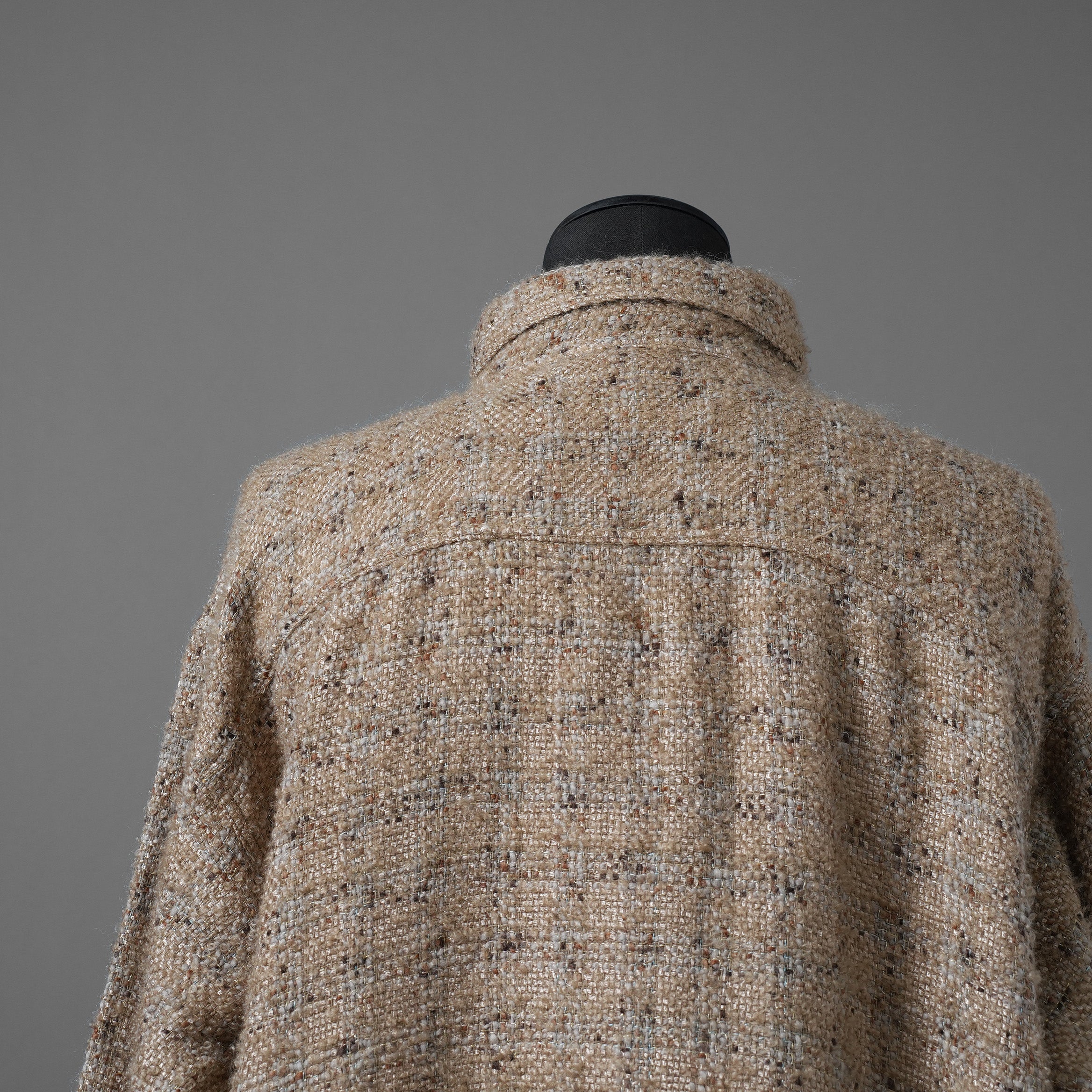 SHARE SPIRIT シェアスピリット / 美品 オーバーサイズ ツイードジャケット / FA2008 / size S (BEIGE)