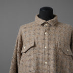 SHARE SPIRIT シェアスピリット / 美品 オーバーサイズ ツイードジャケット / FA2008 / size S (BEIGE)