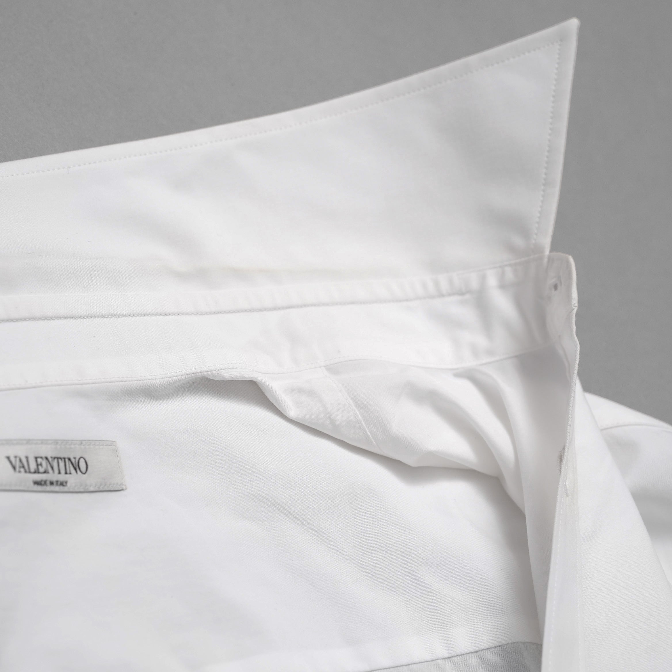 Valentino Garavani ヴァレンティノ ガラヴァーニ / 20SS ロングシャツ 長袖シャツ / TV0ABE404WW / size 38 (WHITE)