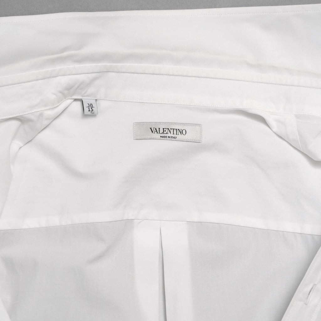 Valentino Garavani ヴァレンティノ ガラヴァーニ / 20SS ロングシャツ 長袖シャツ / TV0ABE404WW / size 38 (WHITE)