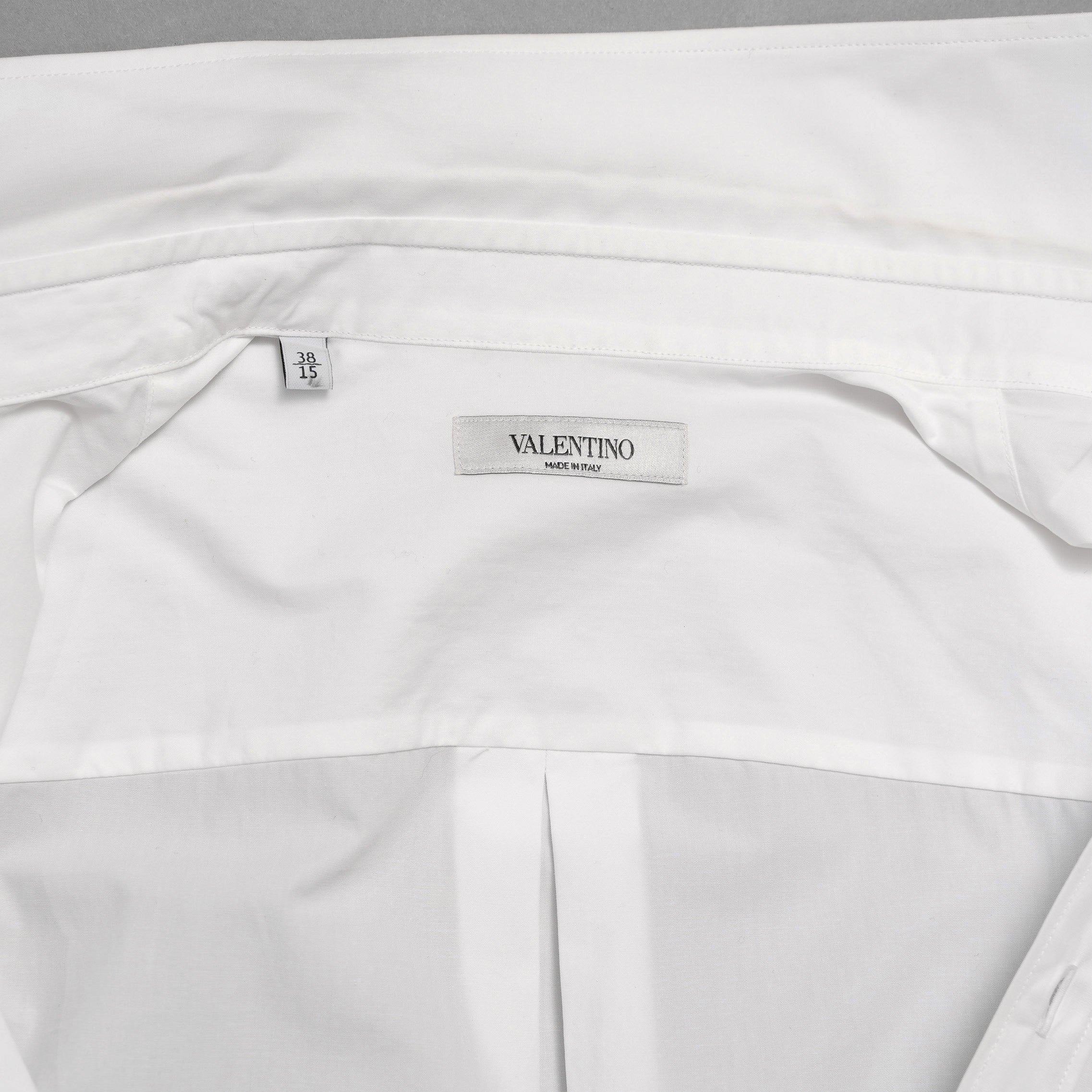Valentino Garavani ヴァレンティノ ガラヴァーニ / 20SS ロングシャツ 長袖シャツ / TV0ABE404WW / size 38 (WHITE)