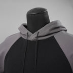 incarnation インカネーション / 美品 19SS HOODIE CUT&SAWN RAGLAN FRENCH SLEEVE 半袖Tシャツ パーカー / 31885-3360 / size M (BLACK×GRAY)