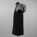incarnation インカネーション / 美品 19SS HOODIE CUT&SAWN RAGLAN FRENCH SLEEVE 半袖Tシャツ パーカー / 31885-3360 / size M (BLACK×GRAY)