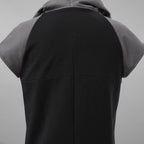 incarnation インカネーション / 美品 19SS HOODIE CUT&SAWN RAGLAN FRENCH SLEEVE 半袖Tシャツ パーカー / 31885-3360 / size M (BLACK×GRAY)