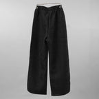 ANDREA&Co. アンドレアアンドコー / 美品 ラメ ツイード ライン パンツ / size FREE (BLACK) レディース