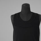 JULIUS ユリウス / 美品 25SS Cotton Jersey Switching Tank Top タンクトップ / 899CUM4 / size 3 (BLACK) 352183-in-ue