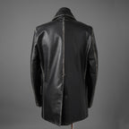 MM6 Maison Margiela メゾン マルジェラ / 22AW 美品 レザー 2Bテーラードジャケット / S62BN0063 / size 44 (BLACK)