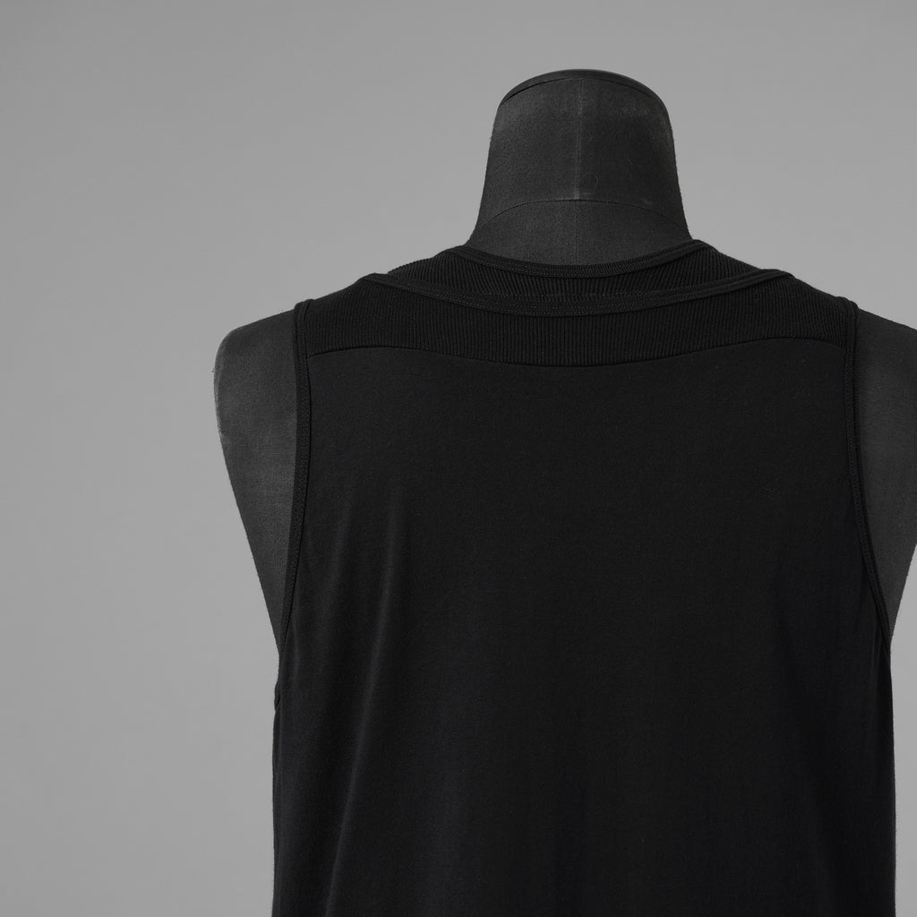 JULIUS ユリウス / 美品 25SS Cotton Jersey Switching Tank Top タンクトップ / 899CUM4 / size 3 (BLACK) 352183-in-ue