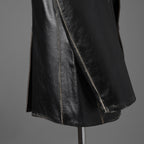 MM6 Maison Margiela メゾン マルジェラ / 22AW 美品 レザー 2Bテーラードジャケット / S62BN0063 / size 44 (BLACK)