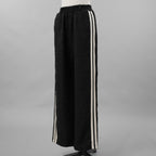 ANDREA&Co. アンドレアアンドコー / 美品 ラメ ツイード ライン パンツ / size FREE (BLACK) レディース