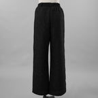 ANDREA&Co. アンドレアアンドコー / 美品 ラメ ツイード ライン パンツ / size FREE (BLACK) レディース