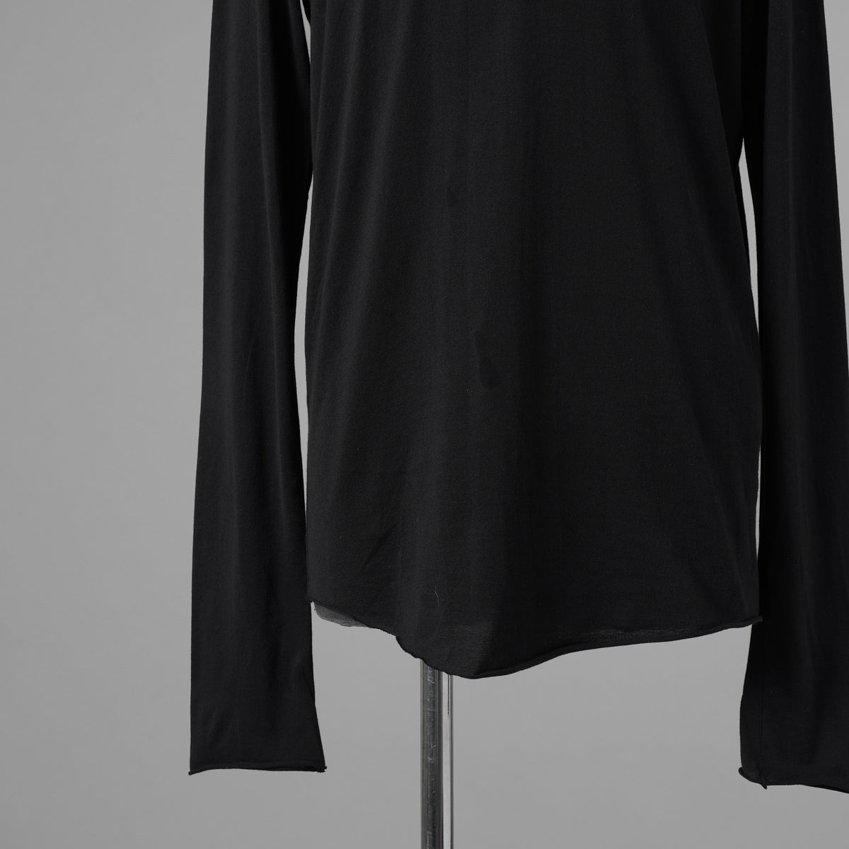 JULIUS ユリウス / 美品 25SS Cotton Jersey Switching Long Sleeve T-shirt 長袖Ｔシャツ / 899CUM2 / size 2 (BLACK) 352184-in-ue