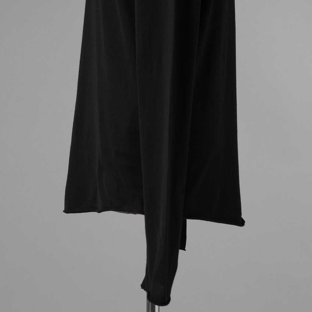 JULIUS ユリウス / 美品 25SS Cotton Jersey Switching Long Sleeve T-shirt 長袖Ｔシャツ / 899CUM2 / size 2 (BLACK) 352184-in-ue