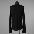 JULIUS ユリウス / 美品 25SS Cotton Jersey Switching Long Sleeve T-shirt 長袖Ｔシャツ / 899CUM2 / size 2 (BLACK) 352184-in-ue