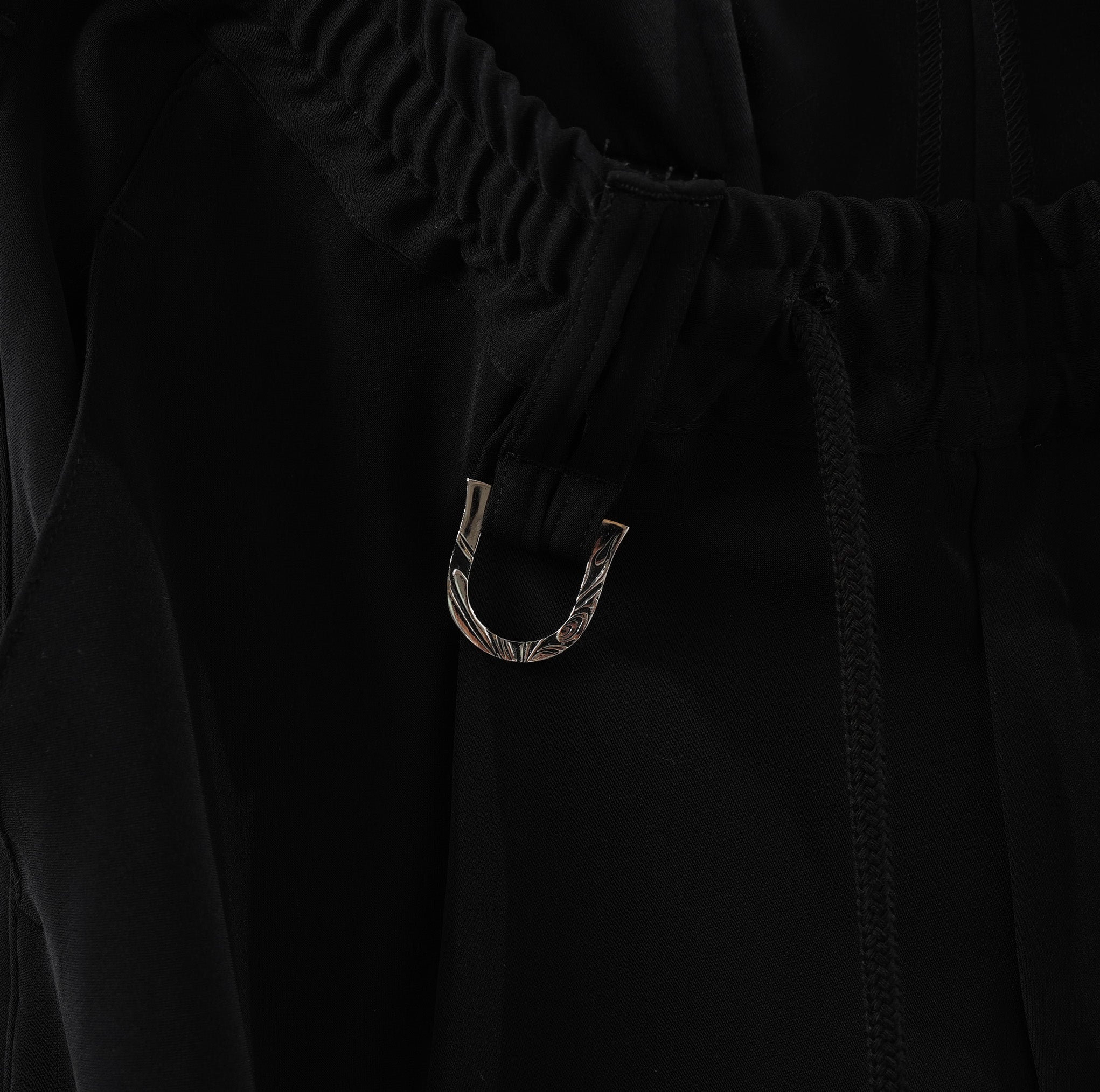 新品 kiryuyrik キリュウキリュウ / 24SS Easy Wide Slacks イージーワイドスラックス パンツ / KR-HP30-906 / size M (BLACK）