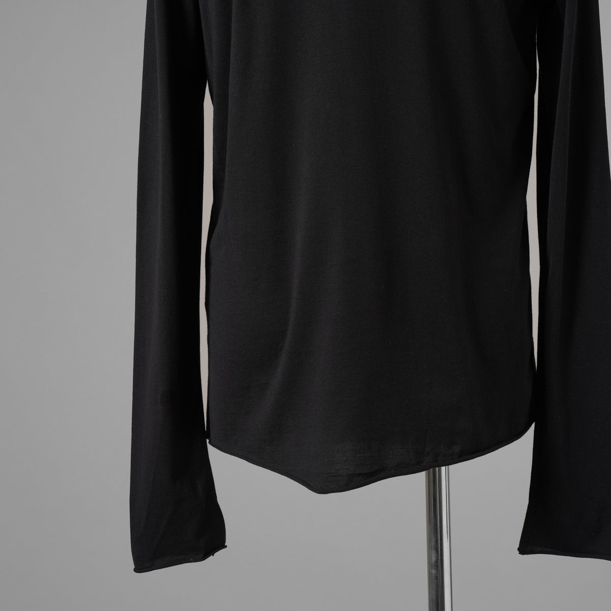 JULIUS ユリウス / 美品 25SS Cotton Jersey Switching Long Sleeve T-shirt 長袖Ｔシャツ / 899CUM2 / size 2 (BLACK) 352184-in-ue