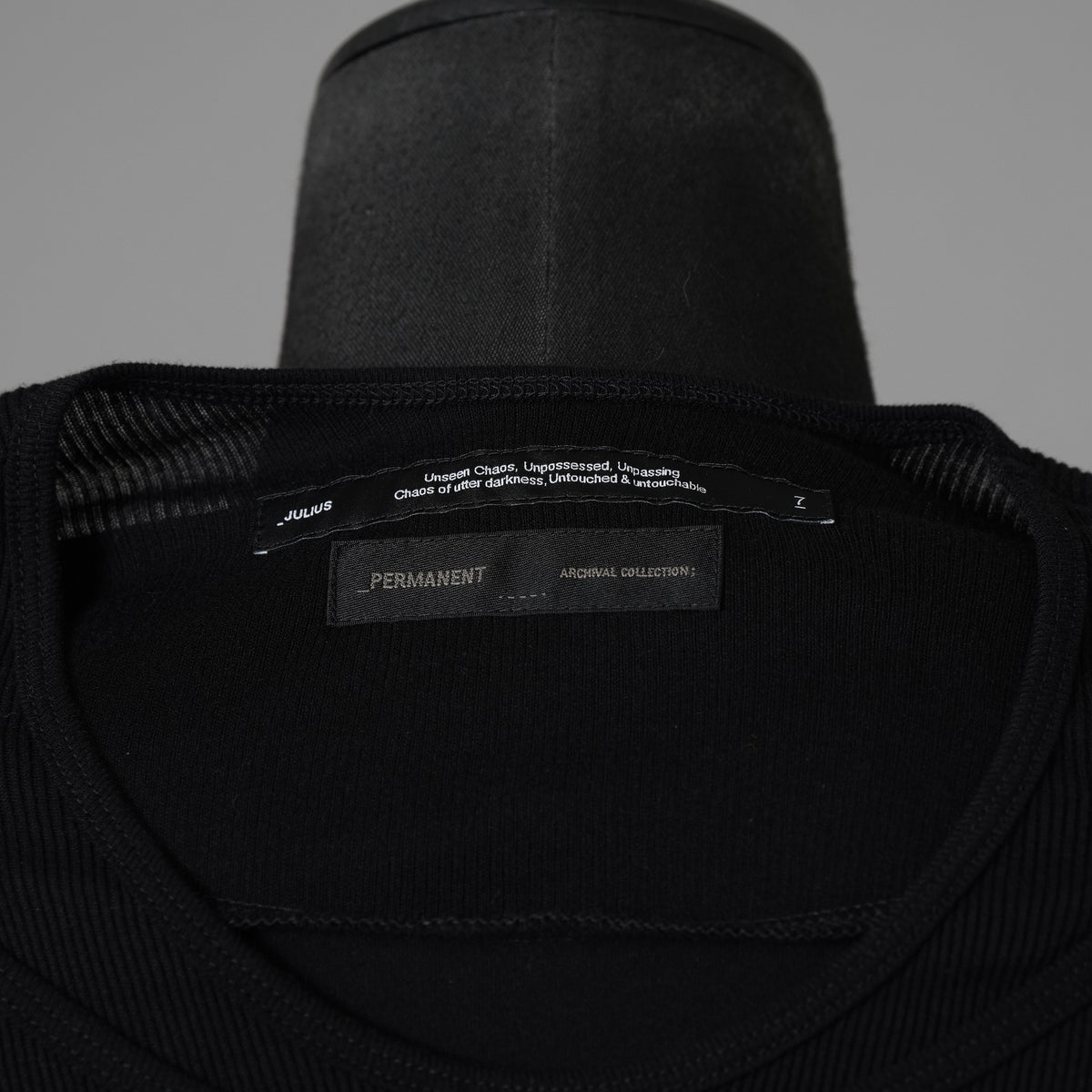 JULIUS ユリウス / 美品 25SS Cotton Jersey Switching Long Sleeve T-shirt 長袖Ｔシャツ / 899CUM2 / size 2 (BLACK) 352184-in-ue