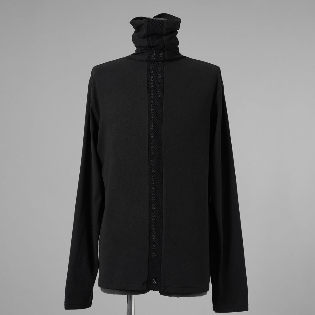 bajra バジュラ / 美品 24AW タートルネックカットソー プルオーバー 長袖Tシャツ / 158UK02 / size 3 (BLACK) 352182-in-ue