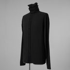 bajra バジュラ / 美品 24AW タートルネックカットソー プルオーバー 長袖Tシャツ / 158UK02 / size 3 (BLACK) 352182-in-ue