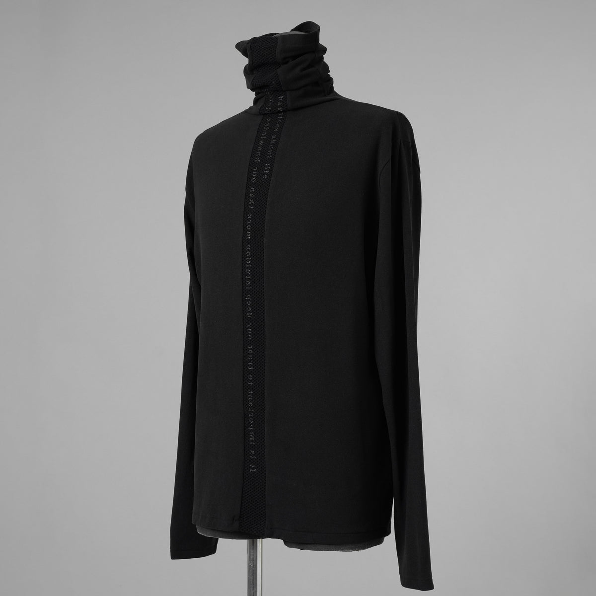bajra バジュラ / 美品 24AW タートルネックカットソー プルオーバー 長袖Tシャツ / 158UK02 / size 3 (BLACK) 352182-in-ue