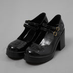未使用 CELINE セリーヌ / 24AW "Lily" リリー チャンキーソール パンプス / パテントカーフスキン/ テス ベビーズ / シューズ / size 36 (23cm)  BLACK レディース