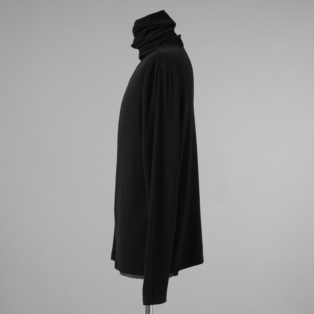 bajra バジュラ / 美品 24AW タートルネックカットソー プルオーバー 長袖Tシャツ / 158UK02 / size 3 (BLACK) 352182-in-ue