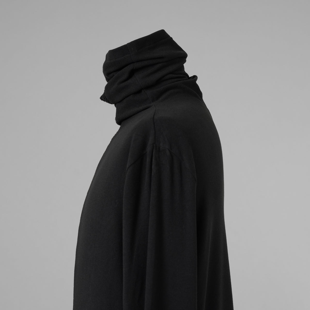 bajra バジュラ / 美品 24AW タートルネックカットソー プルオーバー 長袖Tシャツ / 158UK02 / size 3 (BLACK) 352182-in-ue