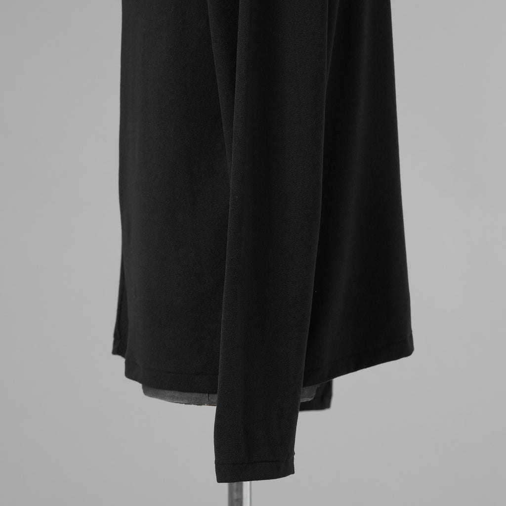 bajra バジュラ / 美品 24AW タートルネックカットソー プルオーバー 長袖Tシャツ / 158UK02 / size 3 (BLACK) 352182-in-ue