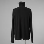 bajra バジュラ / 美品 24AW タートルネックカットソー プルオーバー 長袖Tシャツ / 158UK02 / size 3 (BLACK) 352182-in-ue
