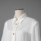 LOUIS VUITTON ルイ・ヴィトン / 22AW 美品 プリーツシャツドレス ワンピース / size38 (WHITE) レディース