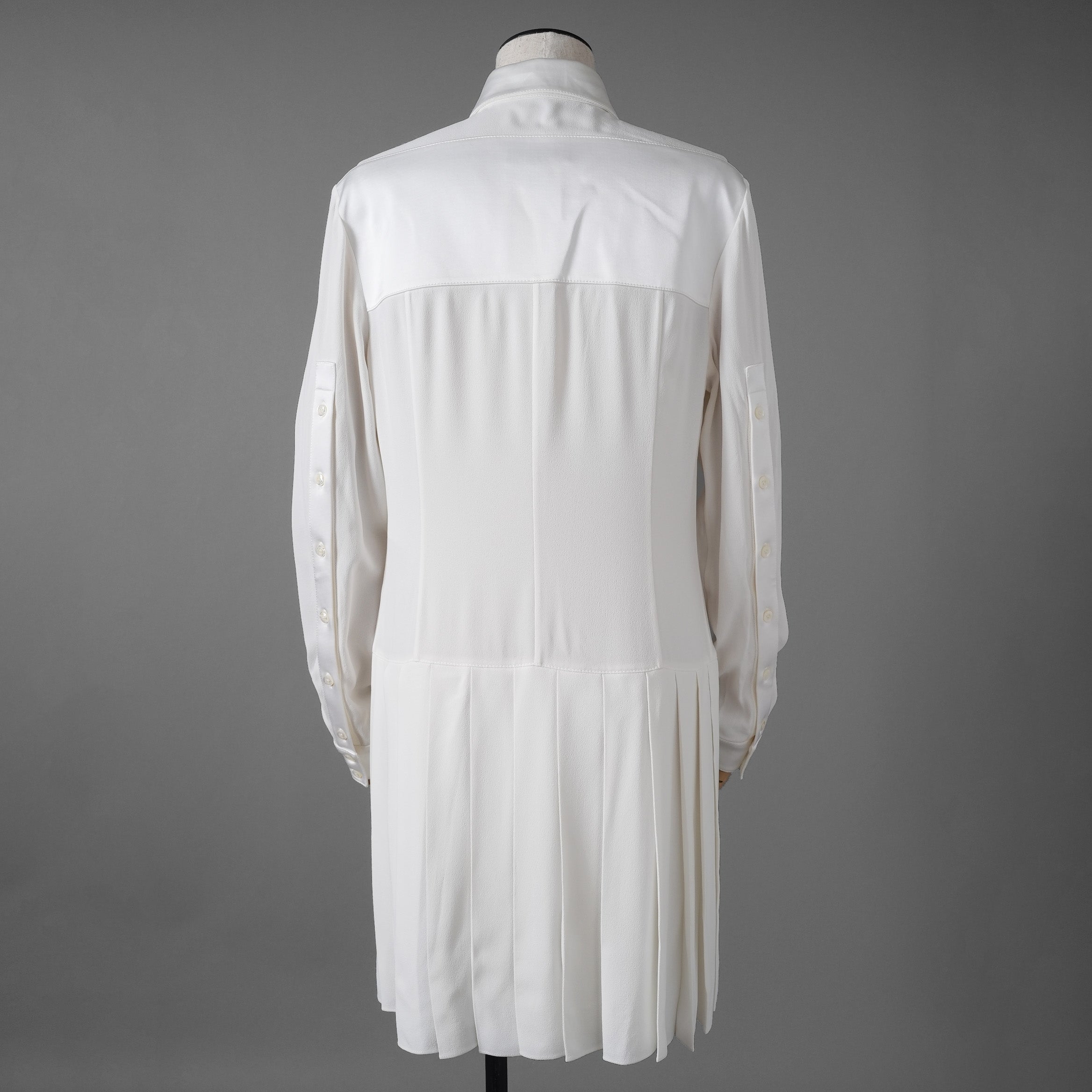 LOUIS VUITTON ルイ・ヴィトン / 22AW 美品 プリーツシャツドレス ワンピース / size38 (WHITE) レディース