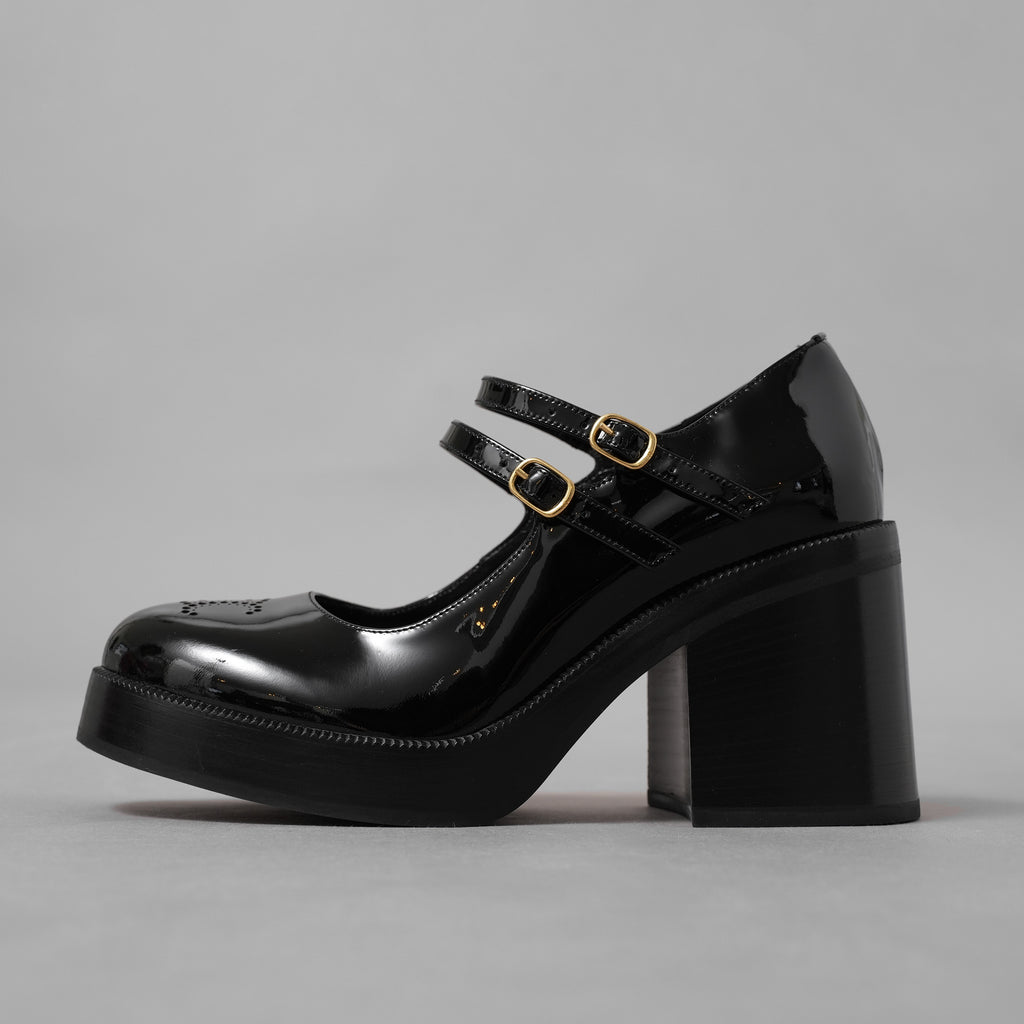 未使用 CELINE セリーヌ / 24AW "Lily" リリー チャンキーソール パンプス / パテントカーフスキン/ テス ベビーズ / シューズ / size 36 (23cm)  BLACK レディース
