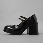 未使用 CELINE セリーヌ / 24AW "Lily" リリー チャンキーソール パンプス / パテントカーフスキン/ テス ベビーズ / シューズ / size 36 (23cm)  BLACK レディース