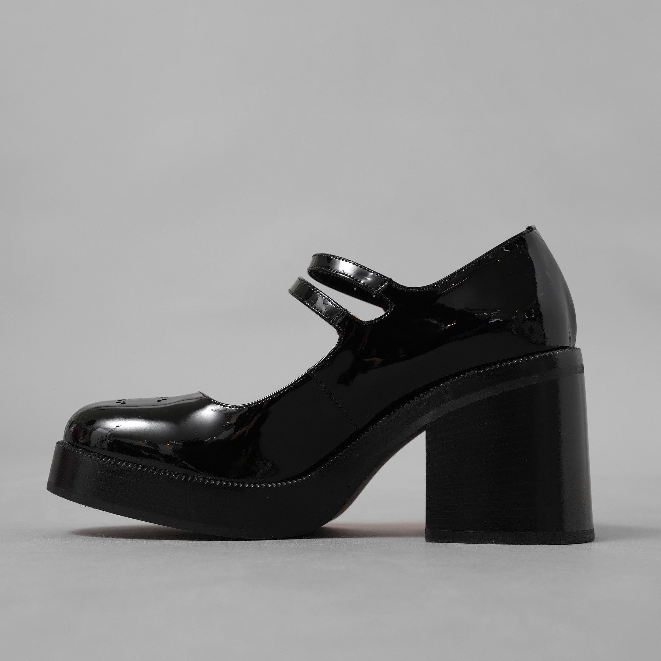 未使用 CELINE セリーヌ / 24AW "Lily" リリー チャンキーソール パンプス / パテントカーフスキン/ テス ベビーズ / シューズ / size 36 (23cm)  BLACK レディース