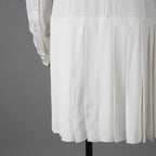 LOUIS VUITTON ルイ・ヴィトン / 22AW 美品 プリーツシャツドレス ワンピース / size38 (WHITE) レディース