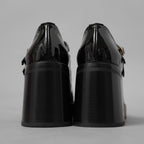 未使用 CELINE セリーヌ / 24AW "Lily" リリー チャンキーソール パンプス / パテントカーフスキン/ テス ベビーズ / シューズ / size 36 (23cm)  BLACK レディース