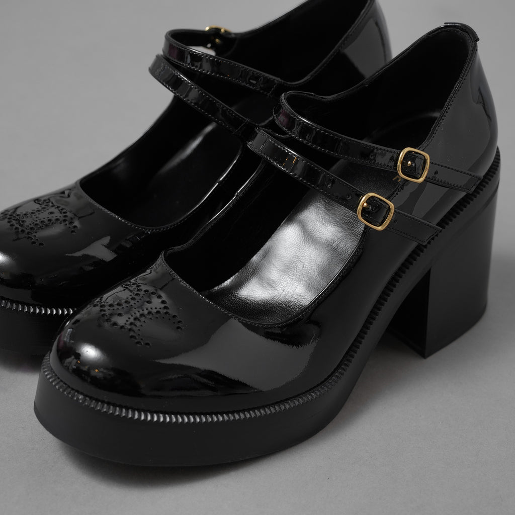 未使用 CELINE セリーヌ / 24AW "Lily" リリー チャンキーソール パンプス / パテントカーフスキン/ テス ベビーズ / シューズ / size 36 (23cm)  BLACK レディース