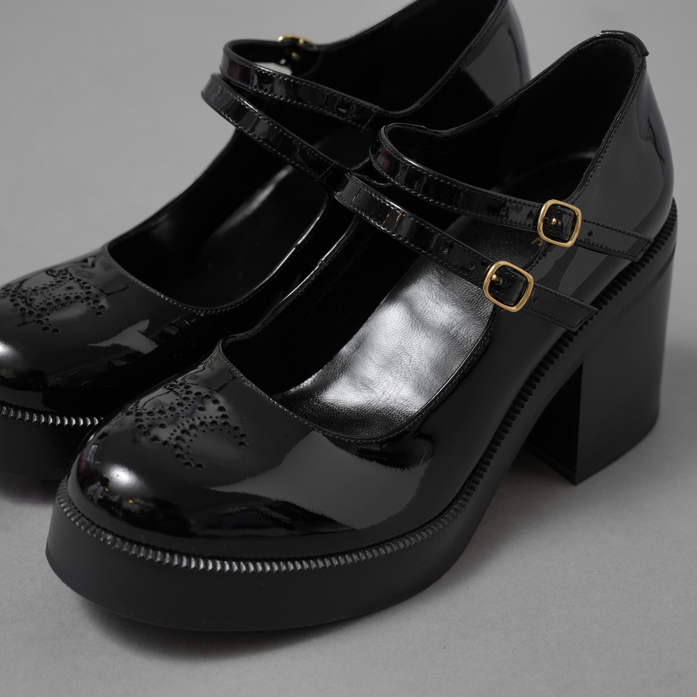 未使用 CELINE セリーヌ / 24AW "Lily" リリー チャンキーソール パンプス / パテントカーフスキン/ テス ベビーズ / シューズ / size 36 (23cm)  BLACK レディース