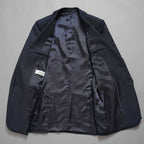 VALENTINO ヴァレンティノ / 20AW 美品 セットアップ シングルブレストジャケット テーラードジャケット 2タックテーラード スラックス パンツ / HV012E00-VT02501V / size 46 (NAVY) 352185-in-ue