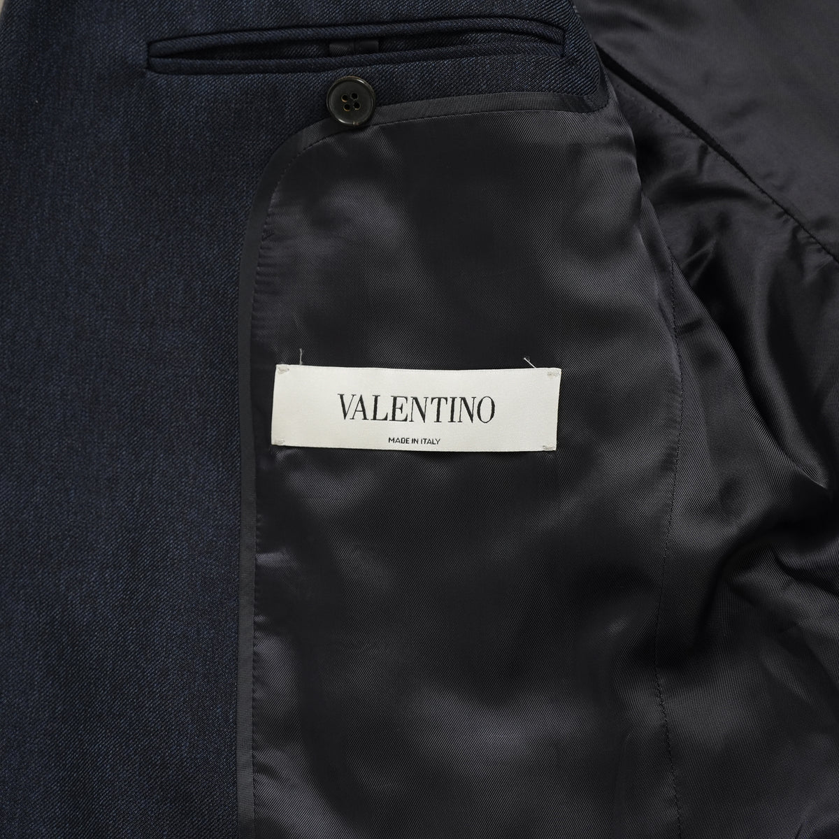 VALENTINO ヴァレンティノ / 20AW 美品 セットアップ シングルブレストジャケット テーラードジャケット 2タックテーラード スラックス パンツ / HV012E00-VT02501V / size 46 (NAVY) 352185-in-ue