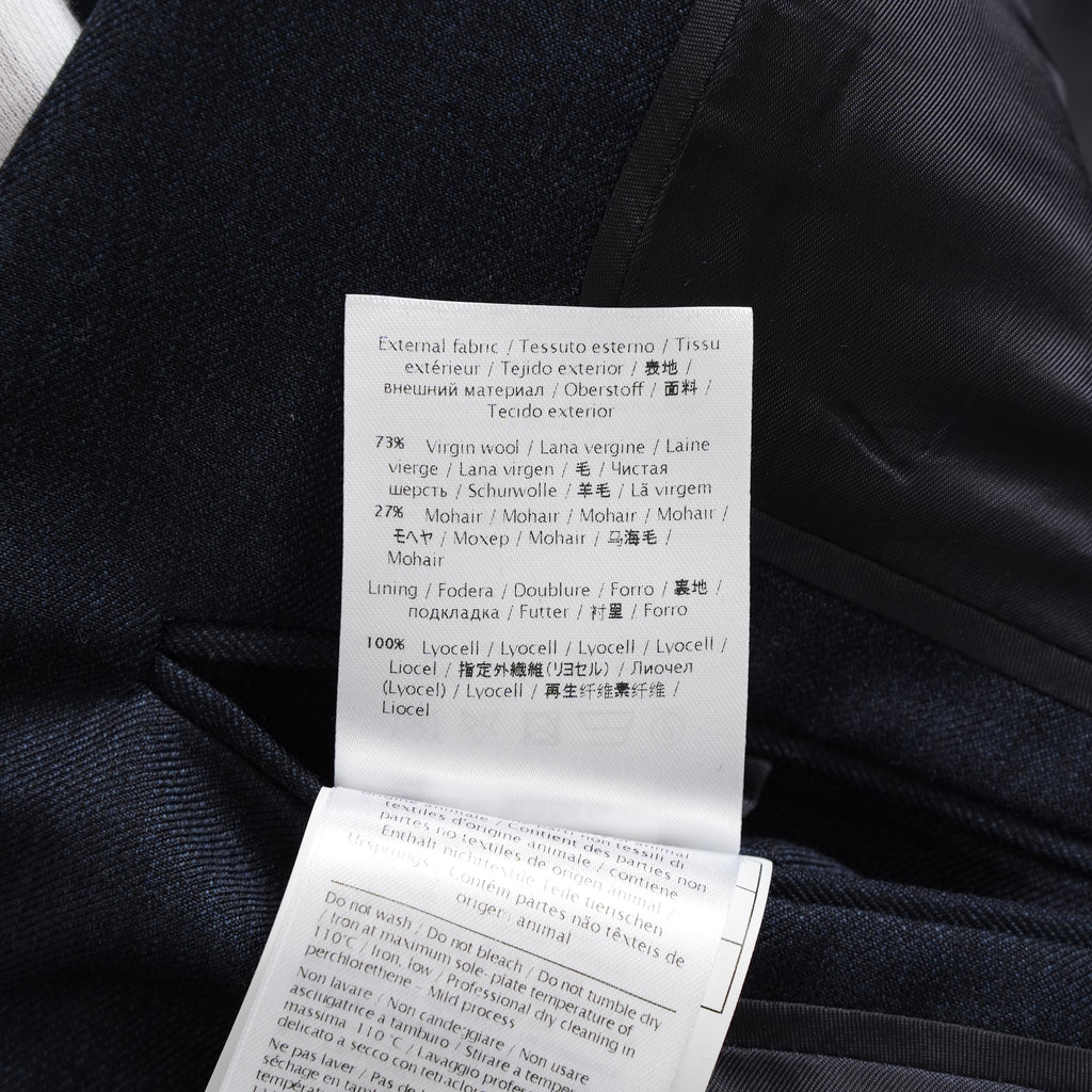 VALENTINO ヴァレンティノ / 20AW 美品 セットアップ シングルブレストジャケット テーラードジャケット 2タックテーラード スラックス パンツ / HV012E00-VT02501V / size 46 (NAVY) 352185-in-ue
