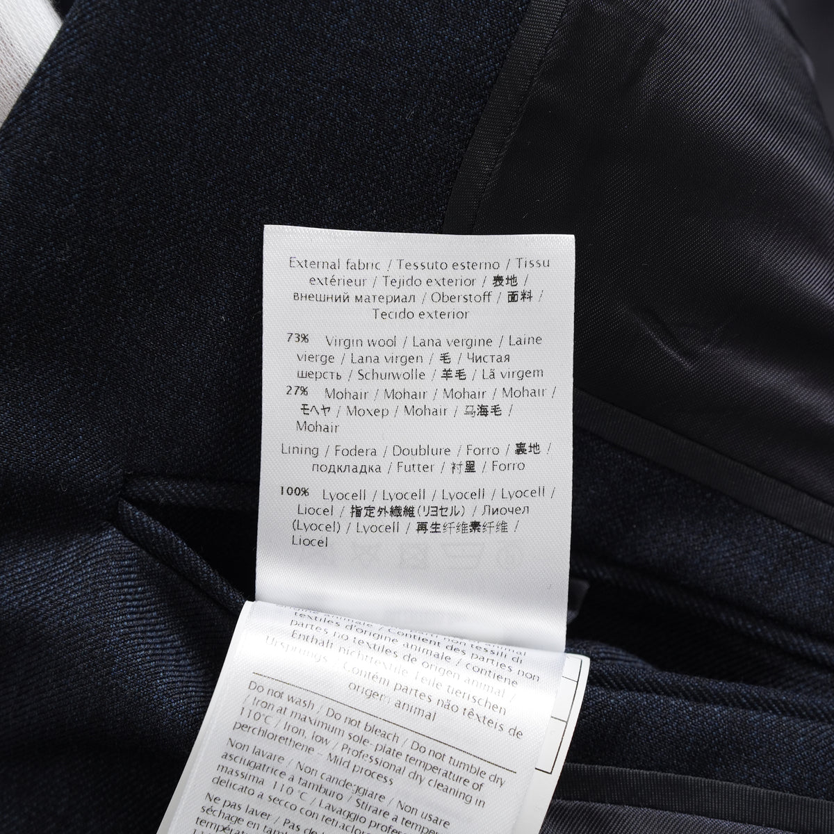 VALENTINO ヴァレンティノ / 20AW 美品 セットアップ シングルブレストジャケット テーラードジャケット 2タックテーラード スラックス パンツ / HV012E00-VT02501V / size 46 (NAVY) 352185-in-ue
